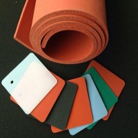 批量定制耐高温硅胶发泡板 布纹硅胶海绵板 红色低密度发泡板